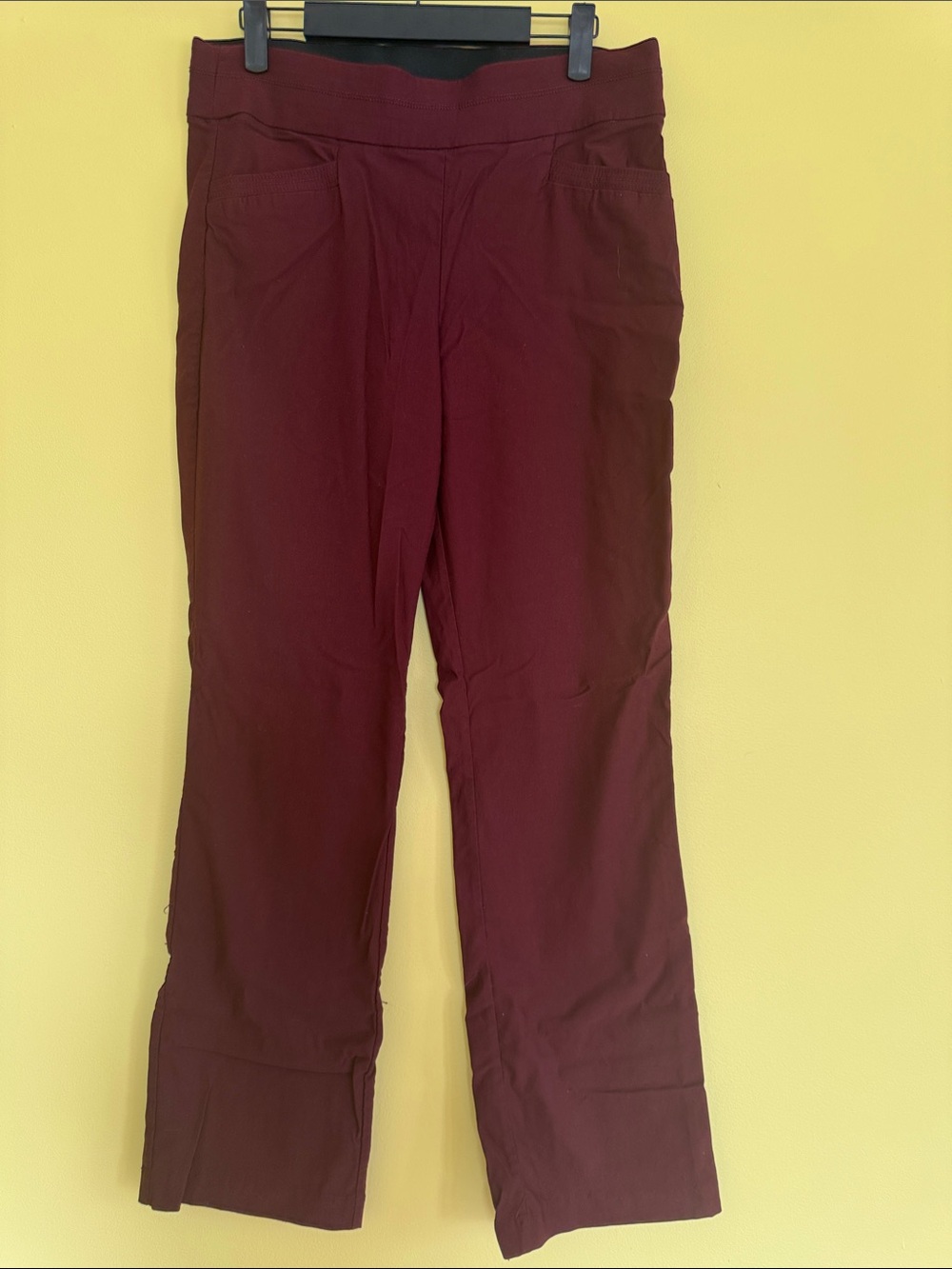 Women's Bootcut Pants in Deep Wine